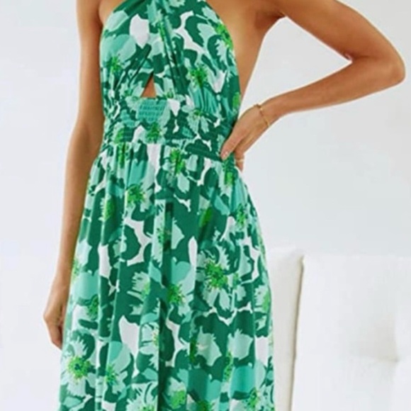 Zesica Summer Criss Cross Halter Dress, Size XL - Picture 6 of 6